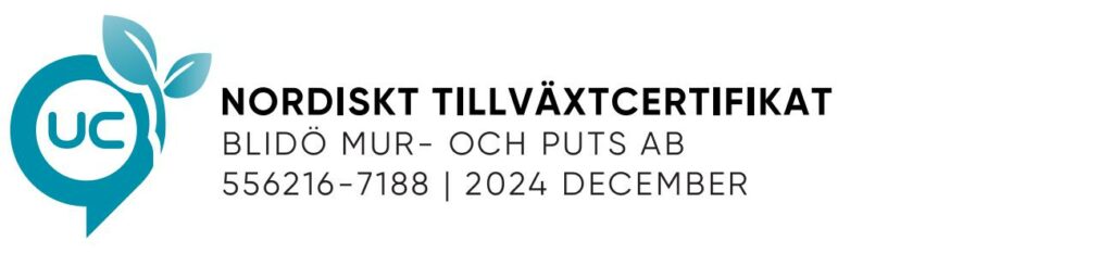 UC Sigill – Hög kreditvärdighet för Blidö Fasad enligt UC
